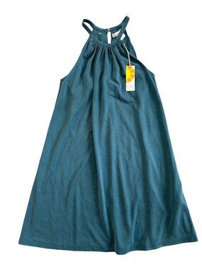C&C California Womens Sz XS Teal Sleeveless Halter Dress New With Tags